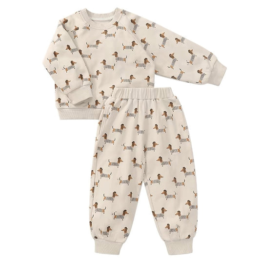 2pc 100% Cotton Puppies Sweatshirt and legging