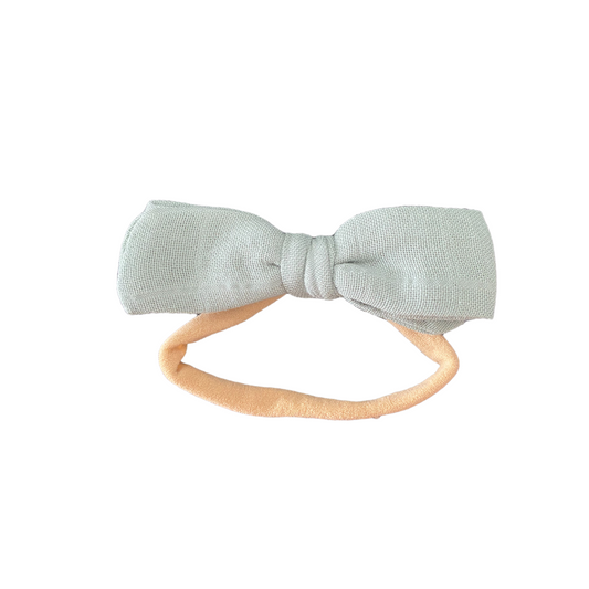 Organic Cotton Topknot Headband Roman Green