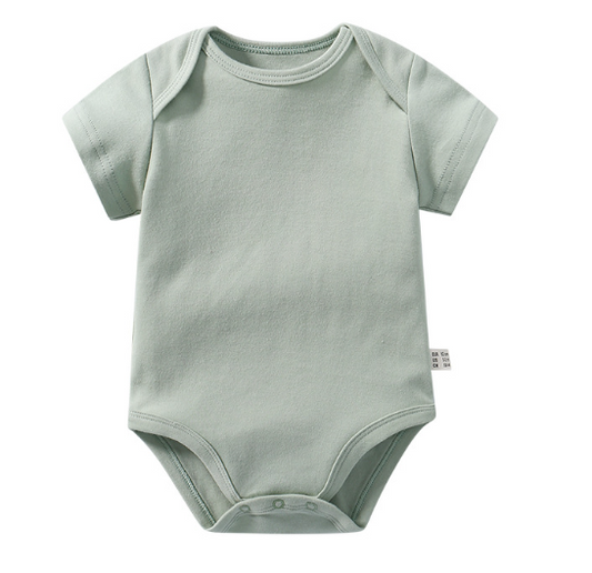 Newborn Baby Boy Short Sleeve Bodysuit Green