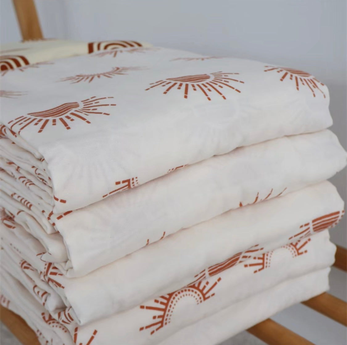 Angioletto Bamboo Muslin Blanket Sunlight